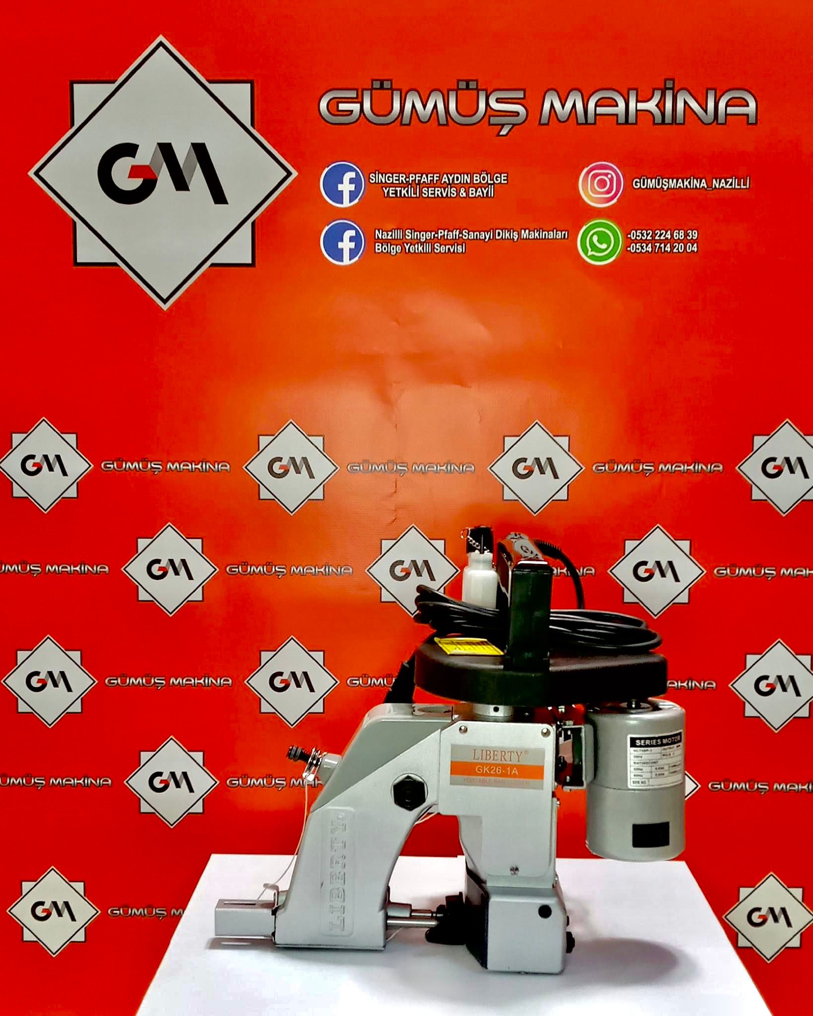 LİBERTY GK26-1A PORTATİF ÇUVAL AĞZI DİKİŞ MAKİNASI 